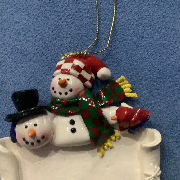 Christmas trees Snowmen ornament, Personalize - Picture 2 of 4